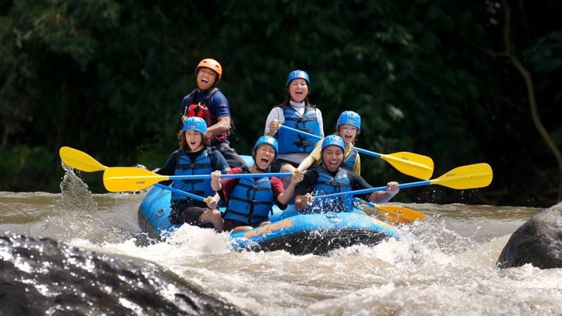 The Ayung River in Ubud is regarded as the ideal location for a Bali white water rafting adventure.